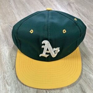 VTG Sports Specialties Oakland A's Snapback Hat MLB Baseball Green Yellow Cap